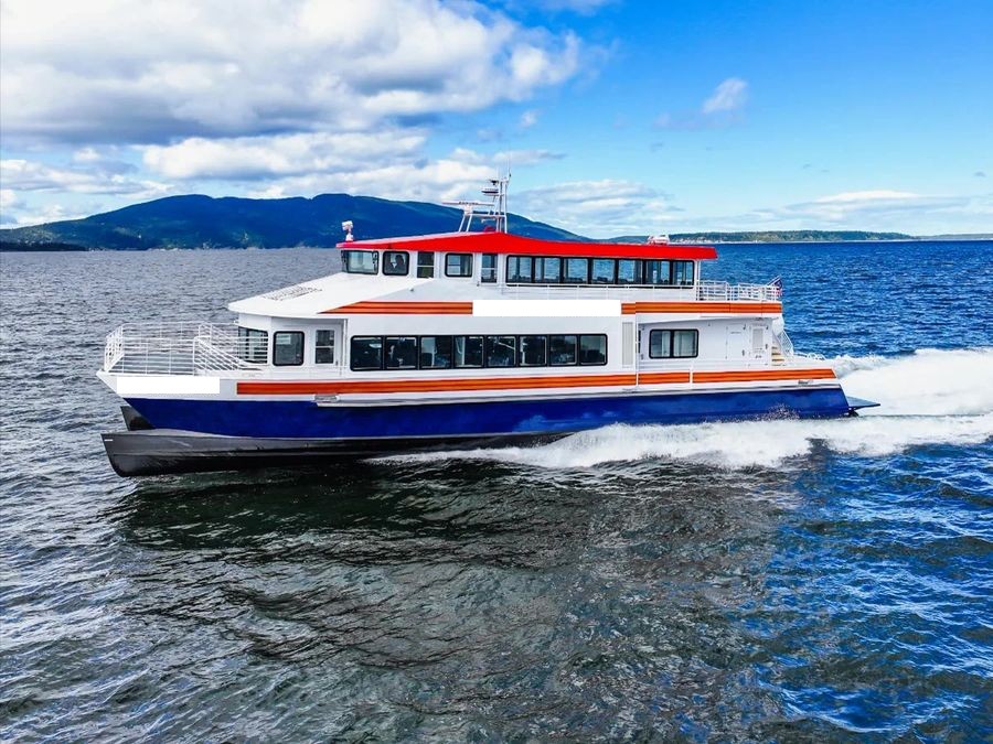 Aluminum catamaran passenger boat calm water cruise