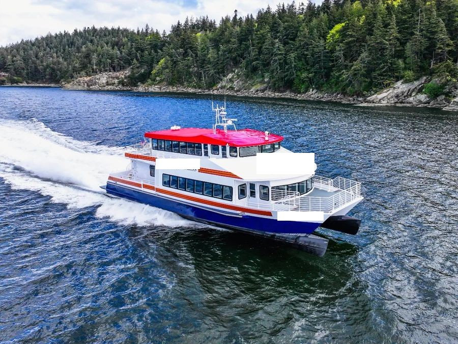 Aluminum catamaran passenger boat island route